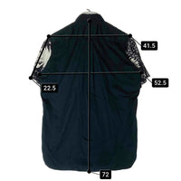 JUNYA WATANABE COMME des GARCONS MAN ジュンヤワタナベ コムデギャルソンマン WS-B014 AD2016 袖キュプラ総柄切替 半袖シャツ ブラック sizeS 瑞穂店