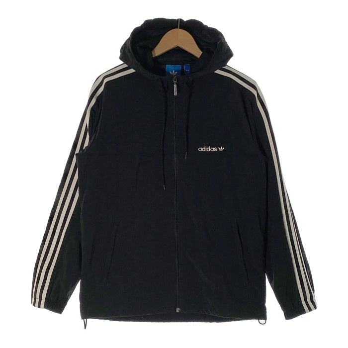 adidas アディダス BR6984 3Stripes Windbreaker 3ストライプ ウィンドブレーカー ジャケット ブラック sizeO  瑞穂店