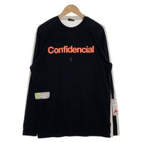 MARCELO BURLON マルセロブロン Confidencial ロングスリーブTシャツ ブラック ホワイト CMAB029S19001048 Size L 福生店