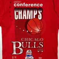 SALEM SPORTSWEAR セーラム USA製 CHICAGO BULLS THE 1993 NBA Finale シングルステッチ Tシャツ レッド sizeM 瑞穂店