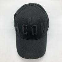 DSQUARED2 ディースクエアード ICON ダメージ加工 キャップ ブラック size- 瑞穂店