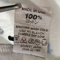 STUSSY ステューシー USA製 スカル総柄 Tシャツ ホワイト sizeXL 瑞穂店