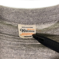 WAREHOUSE ウエアハウス 4601 CLIFTON プリントTシャツ 杢グレー Size M 福生店