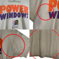 90's Microsoft Windows マイクロソフト ウィンドウズ AMD 半袖 Tシャツ ホワイト Size XL (46-48) 福生店
