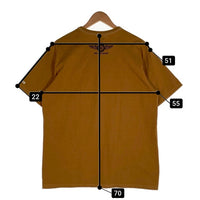 FLAT HEAD フラットヘッド プリントTシャツ キャメル Size 44 福生店