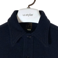 FREEWHEELERS フリーホイーラーズ US NAVY CPO シャツ ダークネイビー size14 瑞穂店