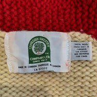 CANADIAN SWEATER カナディアンセーター ナンバリング ジップアップ カウチンセーター レッド Size S 相当 福生店
