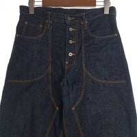 SUGARHILL シュガーヒル CLASSIC DOUBLE KNEE DENIM PANTS 馬革 ホースレザー クラシック ダブルニー デニムパンツ インディゴ CLASS003 Size 32 福生店