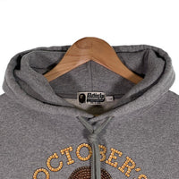 A BATHING APE アベイシングエイプ OVO OCTOBERS VERY OWN オクトーバーベリーオウン プルオーバースウェットパーカー グレー プリント 001PPH731904C Size L 福生店