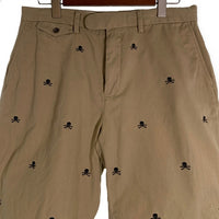 RALPH LAUREN RUGBY ラルフローレンラグビー スカルボーン刺繡 チノツイル ショートパンツ 総柄 ベージュ Size 33 福生店