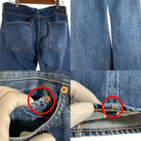 RESOLUTE リゾルト 710 テーパードデニムパンツ インディゴ セルビッジ ボタンフライ Size 34 福生店