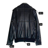 A.P.C. アーペーセー MOTO BLOUSON モト ブルゾン シープレザー シングル ライダースジャケット ブラック size- 瑞穂店