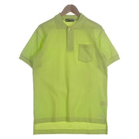 A BATHING APE アベイシングエイプ 鹿の子 ポロシャツ 裾ソルジャー刺繡 蛍光グリーン Size XS (M-L相当) 福生店