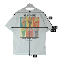 AVIREX アヴィレックス FLYOVER HIGH BOMB BURST バックプリント Tシャツ ブルーグレー sizeL 瑞穂店