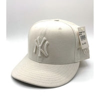 90's New Era ニューエラ MLB ニューヨーク・ヤンキース 59FIFTY ベースボールキャップ ホワイト ウール USA製 Size 7 3/8 (58.7cm) 福生店