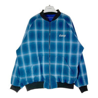 X-LARGE エクストララージ 101214021009 21AW REVERSIBLE QUILTED BOMBER JACKET リバーシブル キルティング ボンバージャケット ブルー sizeXL 瑞穂店