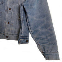 70's~ J.C.Penney ジェイシーペニー Super Denim デニムジャケット 赤キルティングライナー ライトブルー 短丈 Size L 相当 福生店