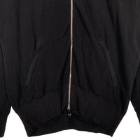 NIKE Every Stitch Considered ナイキ エブリ ステッチ コンスィダー ジップアップ リブ セーター ブラック コットン シルク カシミヤ Size M 福生店