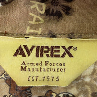 AVIREX アヴィレックス USAFA 総柄 アロハシャツ ベージュ sizeM 瑞穂店