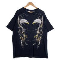 00's Thunder Eagle サンダーイーグル プリントTシャツ ブラック GILDAN Size XL 福生店