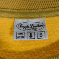 Dagda Leathers ダグダレザーズ プリント ポケットTシャツ 袖刺繡 マスタード 旧マッコイ 滝沢氏 Size S 福生店