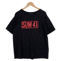 00's SUM41 サムフォーティーワン プリントTシャツ ブラック SHOOT バンド Size L 福生店