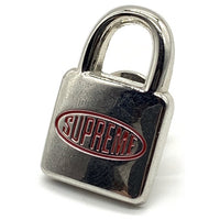 SUPREME シュプリーム 18AW Lock Pin ロックピン 南京錠 ピンバッジ シルバー 福生店