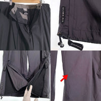 00's NIKE ナイキ ポリエステル リップストップ クロップドパンツ チャコールグレー ウエスト裾ドローコード Size 34 福生店