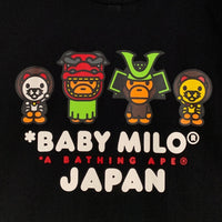 A BATHING APE アベイシングエイプ BABY MILO JAPAN TEE Tシャツ ブラック 002TEK221003F Size L 福生店