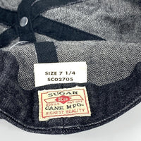 SUGAR CANE シュガーケーン 10oz ブラックデニム アップルジャックキャップ キャスケット SC02705 Size 7 1/4 福生店