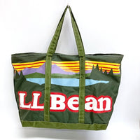 L.L.Bean エルエルビーン ナイロン トートバッグ ロゴプリント グリーン 瑞穂店