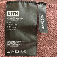 KITH キス Williams III Hoodie 刺繍ロゴ 顔料染め プルオーバーパーカー パープル sizeL 瑞穂店