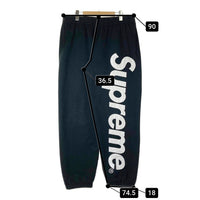 SUPREME シュプリーム 24AW Satin Applique Sweatpant サテンアップリケ スウェットパンツ ブラック sizeL 瑞穂店