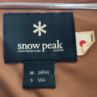 Snow Peak スノーピーク SW-18AU009 フレキシブルインサレーションプルオーバー ブラウン sizeM 瑞穂店