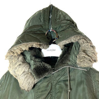 ALPHA INDUSTRIES アルファインダストリーズ USA製 80's 初期タグ IDEAL N-2B フライトジャケット カーキ sizeM 瑞穂店