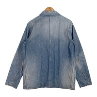 STEVENSON OVERALL スティーブンソンオーバーオール Switchman USED/ペンキ加工 デニムカバーオール インディゴ SM1-VRX Size 40 福生店