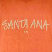 STUSSY ステューシー SANTA ANA ワールドツアー Tシャツ オレンジ sizeL 瑞穂店
