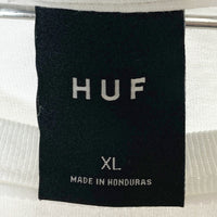 HUF ハフ バックプリントTシャツ ホワイト sizeXL 瑞穂店