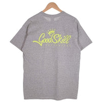 GOODENOUGH グッドイナフ GoodSkill 1周年記念 半袖 ポケT ポケット Tシャツ グレー イエロー Size L 福生店