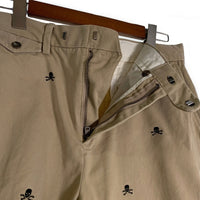 RALPH LAUREN RUGBY ラルフローレンラグビー スカルボーン刺繡 チノツイル ショートパンツ 総柄 ベージュ Size 33 福生店