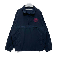 LANDS’ END ランズエンド ナイロン アノラック プルオーバージャケット ブラック カレッジ刺繡 Size L 瑞穂店