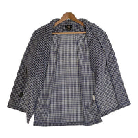 90’s RRL ダブルアールエル コットン オープンカラーチェックシャツ 半袖 ネイビー モーリシャス製 Size S 福生店