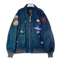 ALPHA INDUSTRIES アルファインダストリーズ フライトジャケット ワッペン TOP GUN ネイビー size2XL 瑞穂店