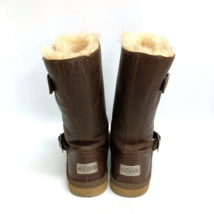 UGG アグ 5678 KENSINGTON ケンジントン シープライナー エンジニアブーツ ブラウン size24cm 瑞穂店