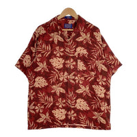 PENDLETON ペンドルトン シルク オープンカラーシャツ アロハ レッド Size L 福生店