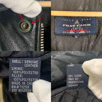 PHAT FARM ファットファーム オールレザー スタジャン ワッペン 刺繡 ブラック Size XL 福生店