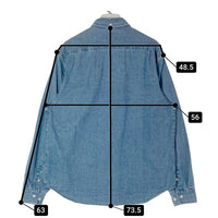 SUPREME シュプリーム 20AW Classic Logo Denim Shirt クラシックロゴ デニムシャツ ボタンダウン インディゴ SizeM 瑞穂店