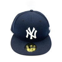 NEW ERA ニューエラ 59FIFTY ニューヨークヤンキース ベースボールキャップ ネイビー size7 3/8 瑞穂店