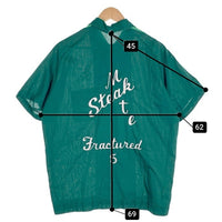 70's Hilton ヒルトン ボーリングシャツ 半袖 グリーン USA製 Size L 福生店