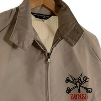 80's POWELL PERALTA パウエルペラルタ RAT BONES ラットボーンズ SWING TOP スイングトップ ジップアップ ジャケット グレー USA製 Size M 福生店